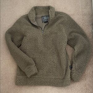 Brooklyn Cloth Olive Sherpa Pullover